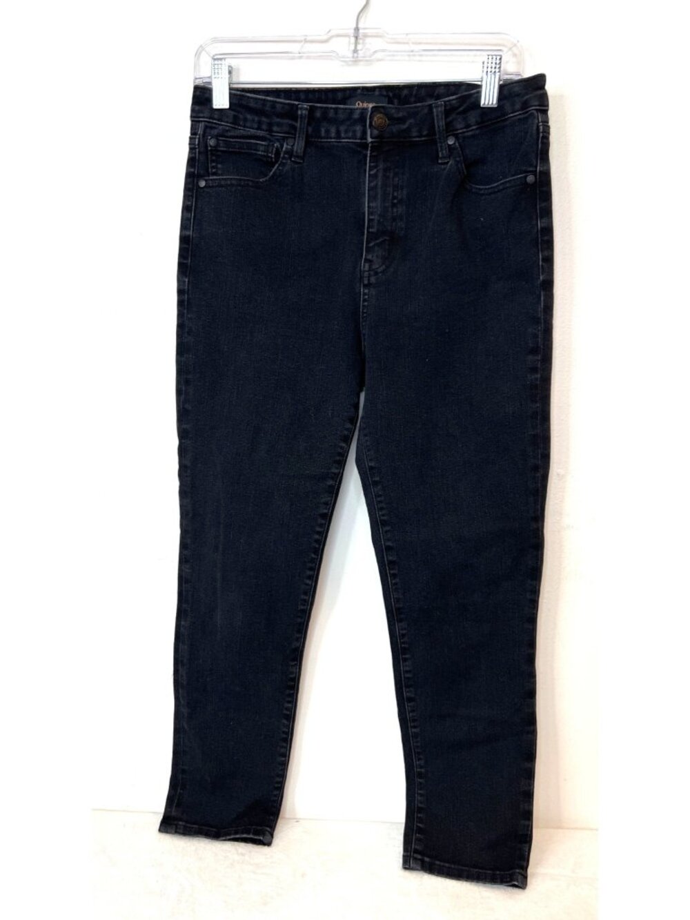 Quince‎ Stretch High Rise Skinny Black Jeans Size 30 Denim Organic Cotton Blend